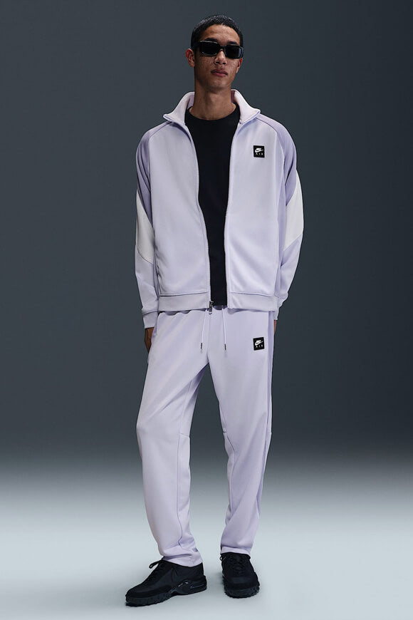 Air Oversize Trainingsjacke - Amethyst Tint + Hydrangeas