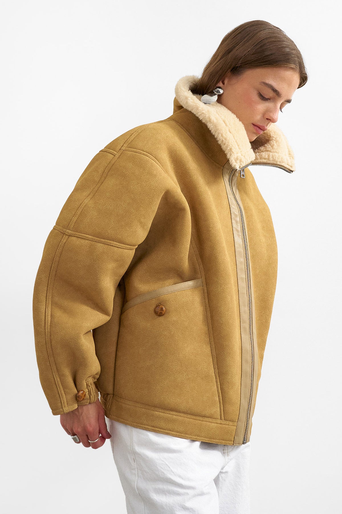 TSTULLA Shearling Jacke - Tan