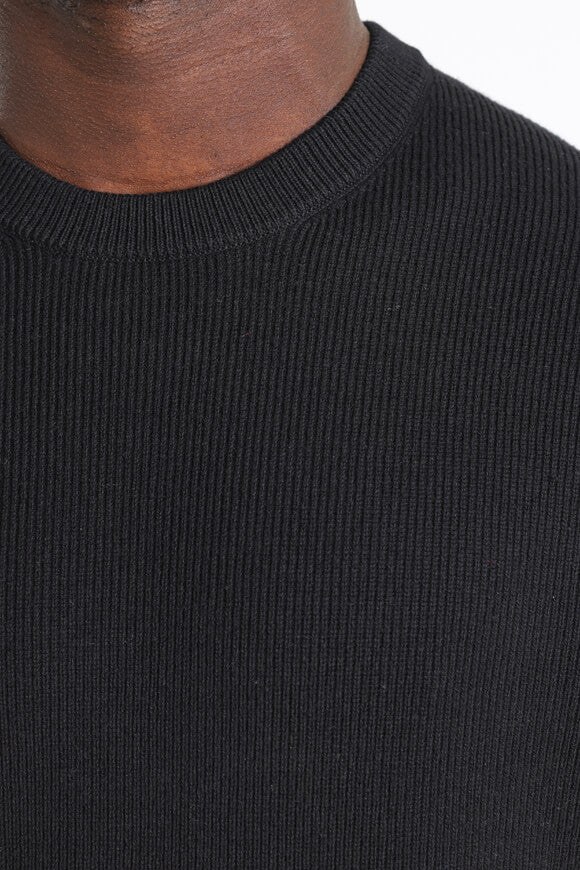 Pull en tricot côtelé - Black