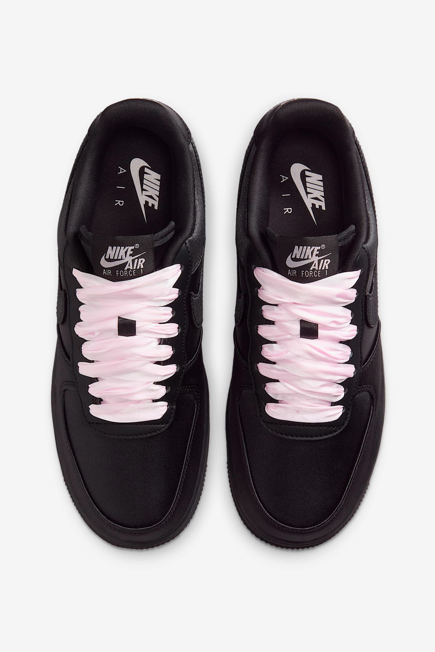 Air Force 1 '07 LV8 Satin Sneaker - Black + Pink Ice