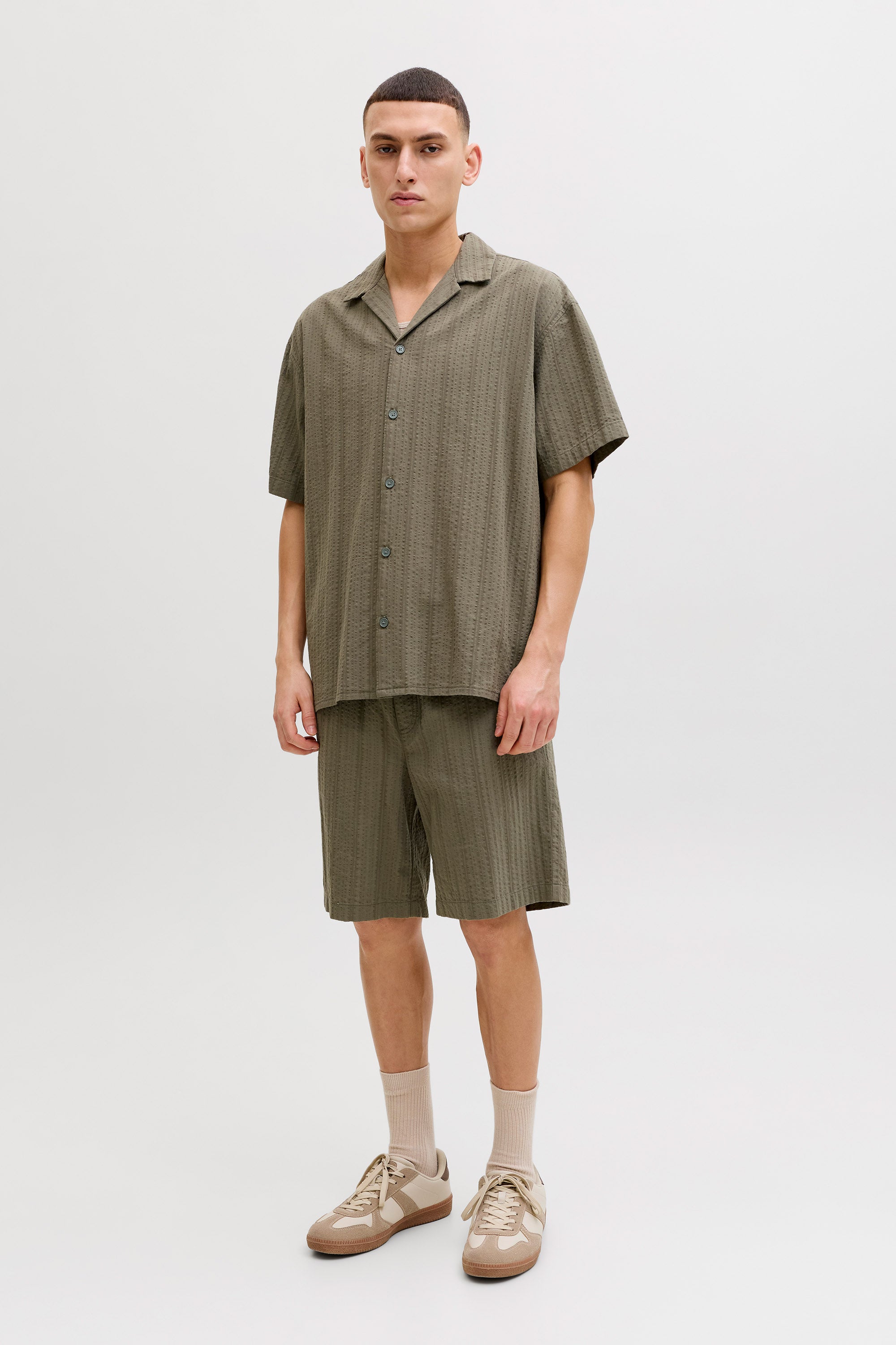 JJETYSON Strukturiertes Hemd - Vetiver