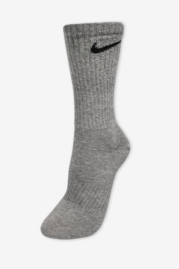 Dreierpack Socken - Grau meliert + Schwarz + Weiss