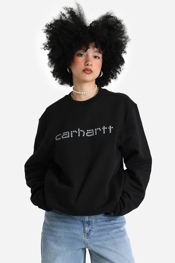 Rivet Script Sweatshirt - Black