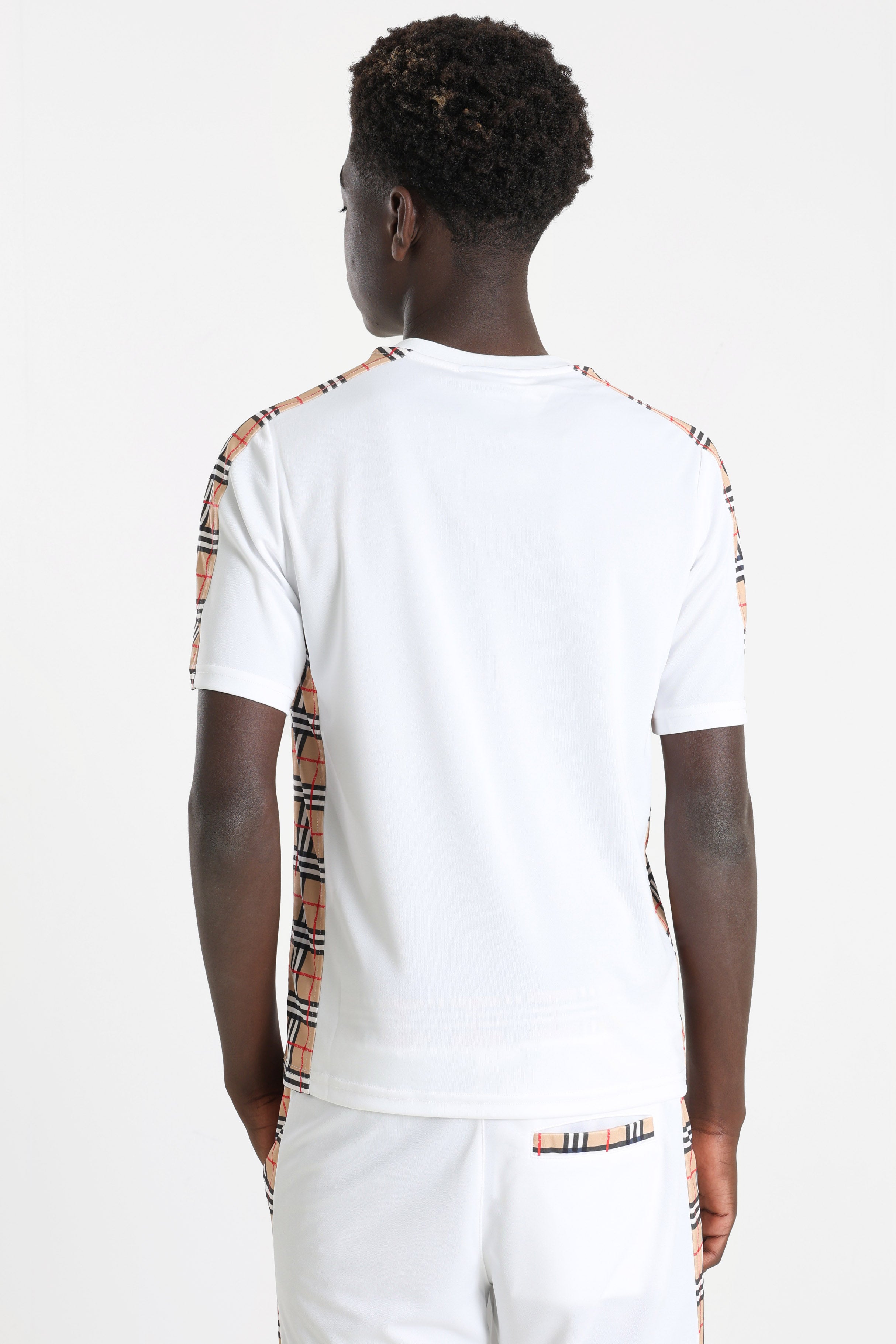 T-shirt - Bianco + Beige