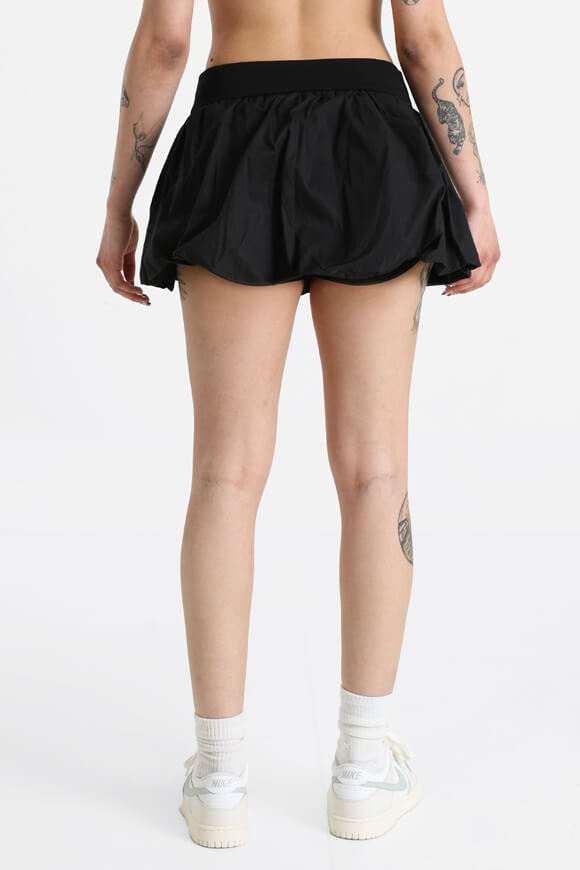 Mini skirt with integrated shorts - Black