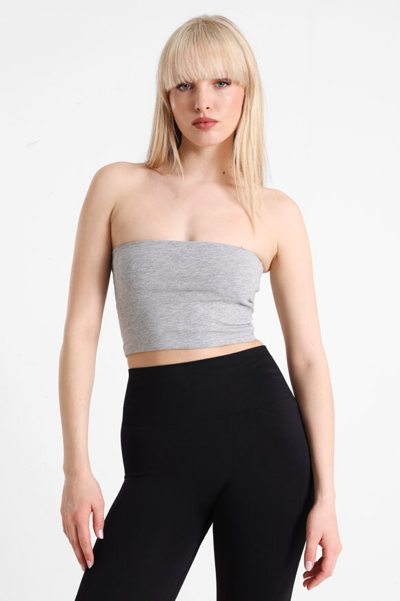 Top court bandeau - Gris chiné