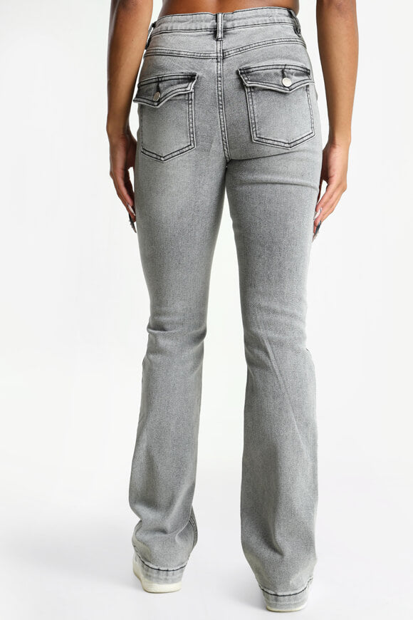 Flare jeans - gray used