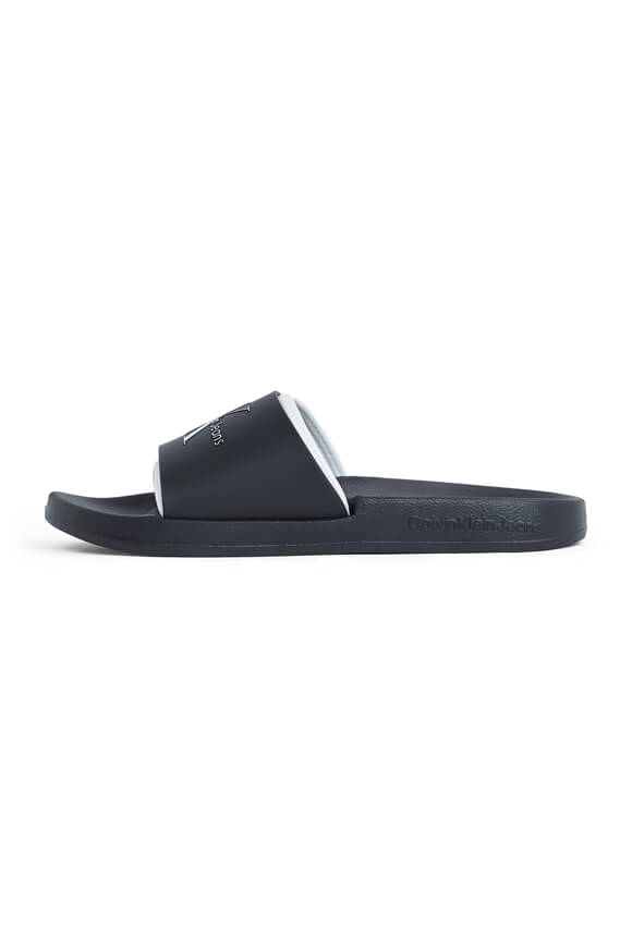 Claquettes - Black + Bright White