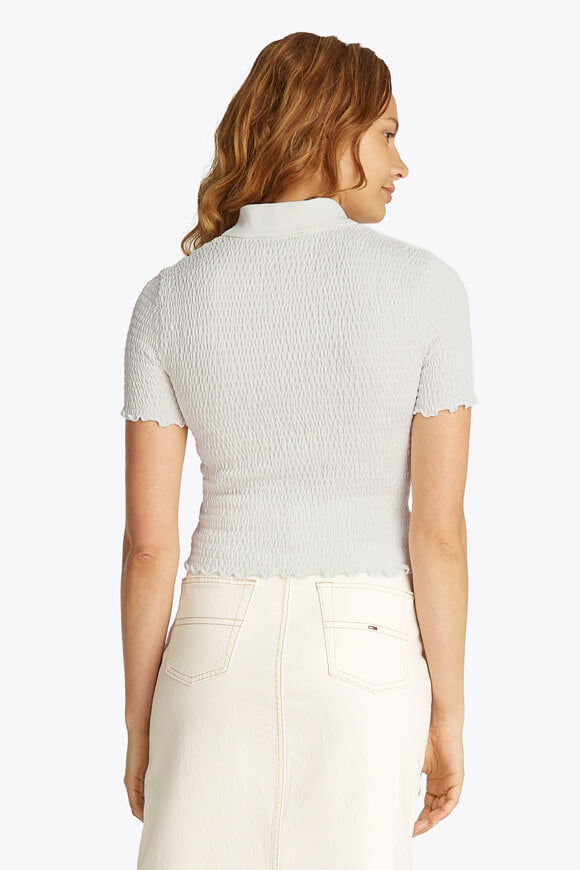 Crop Poloshirt - Offwhite