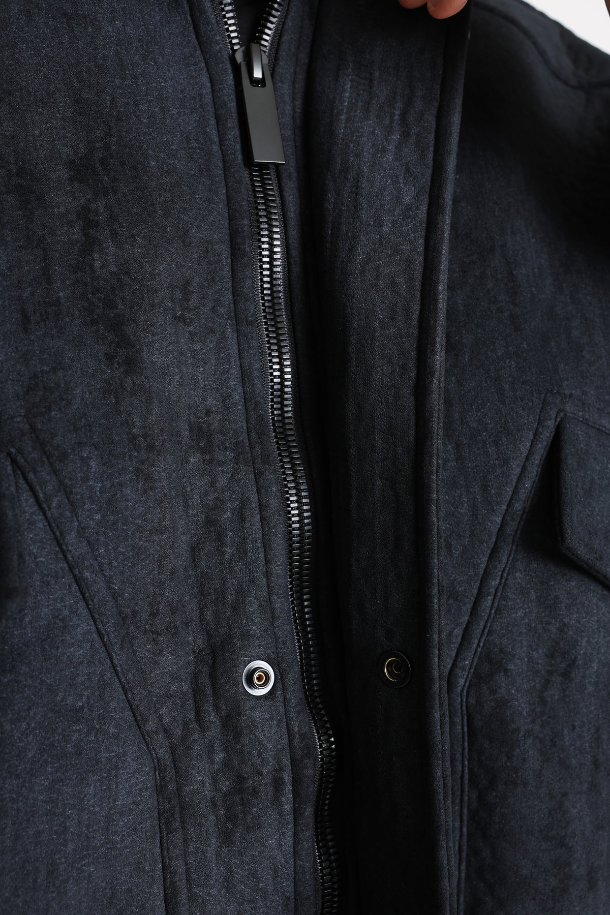 Wattierte Jacke - Black