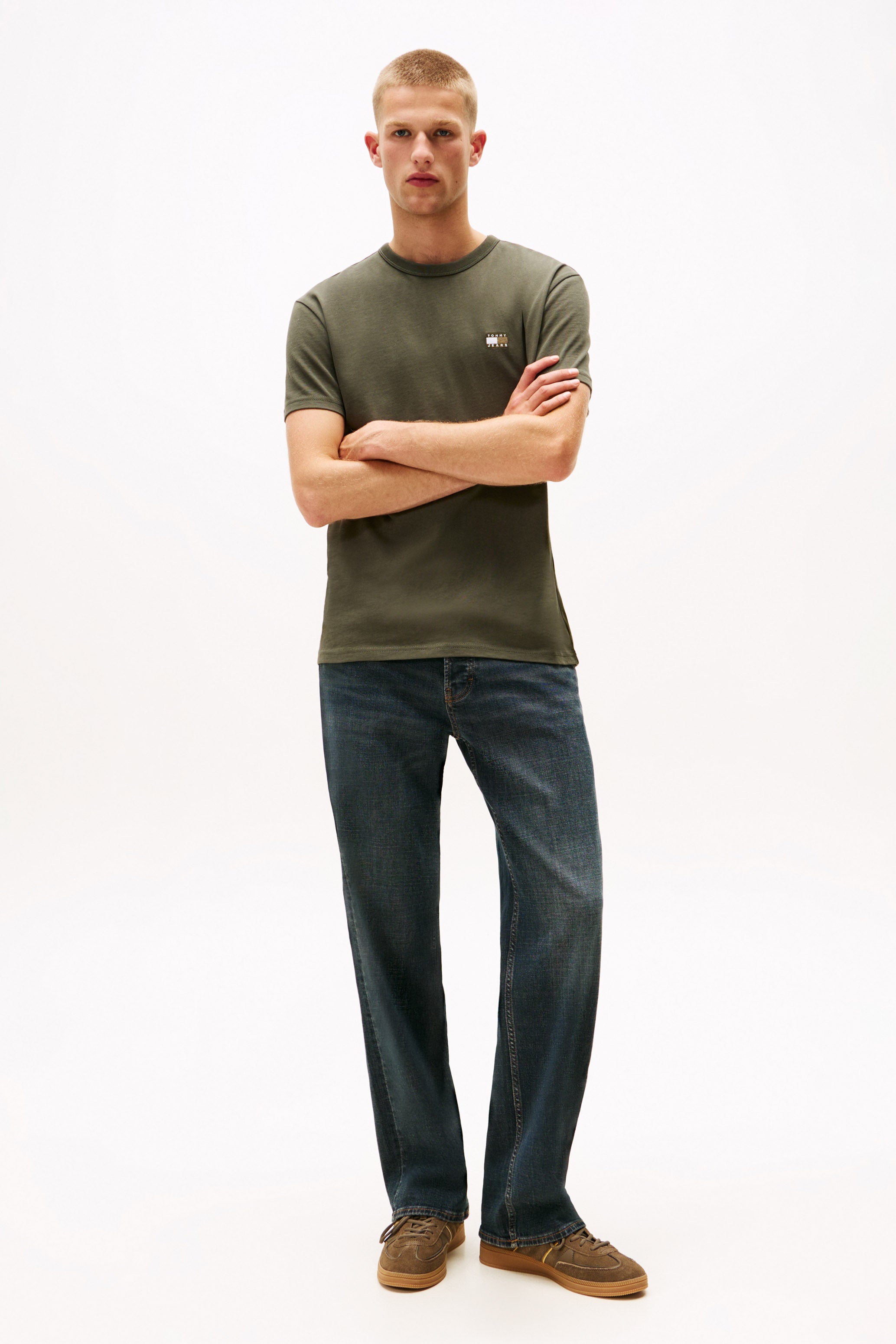 Badge T-Shirt - Pewter Green Tonal