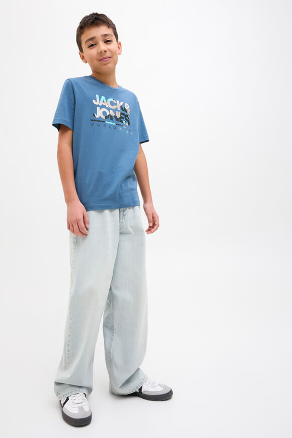 JJIRON Extra Baggy Fit Jeans - Light Blue Denim