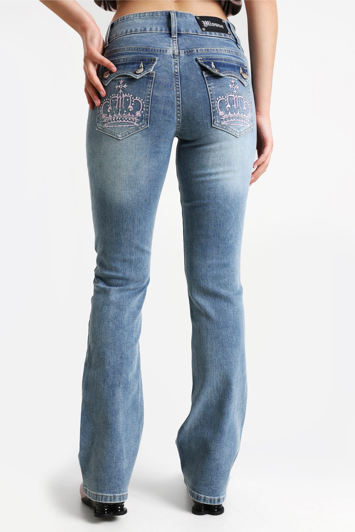 Flare Jeans - Medium Blau
