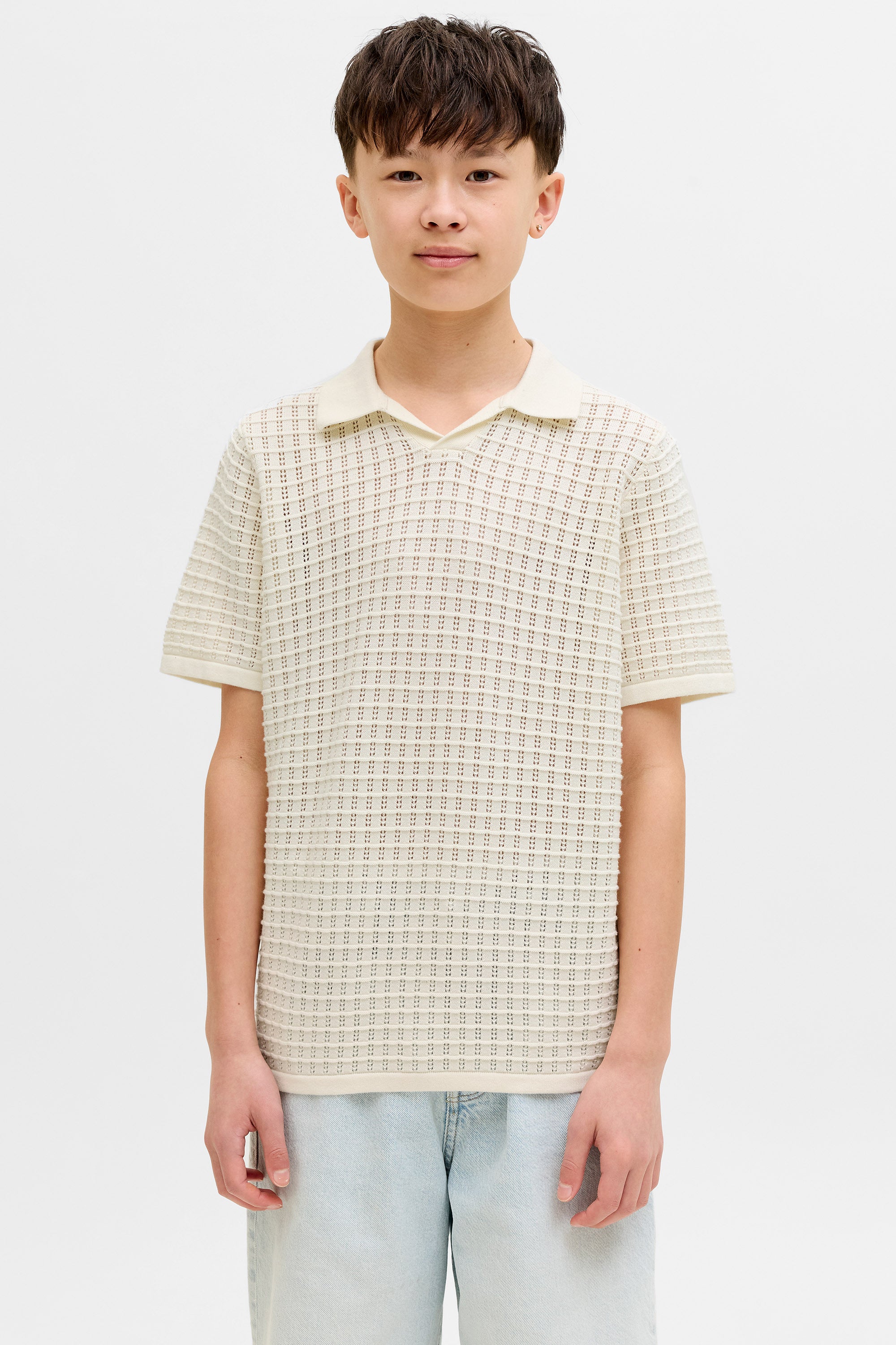 JORNANTUCKET Strick Poloshirt - Sea Salt