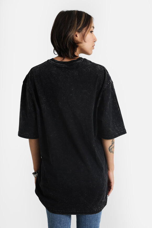 Ornate Dot t-shirt ample - Black Acid Wash