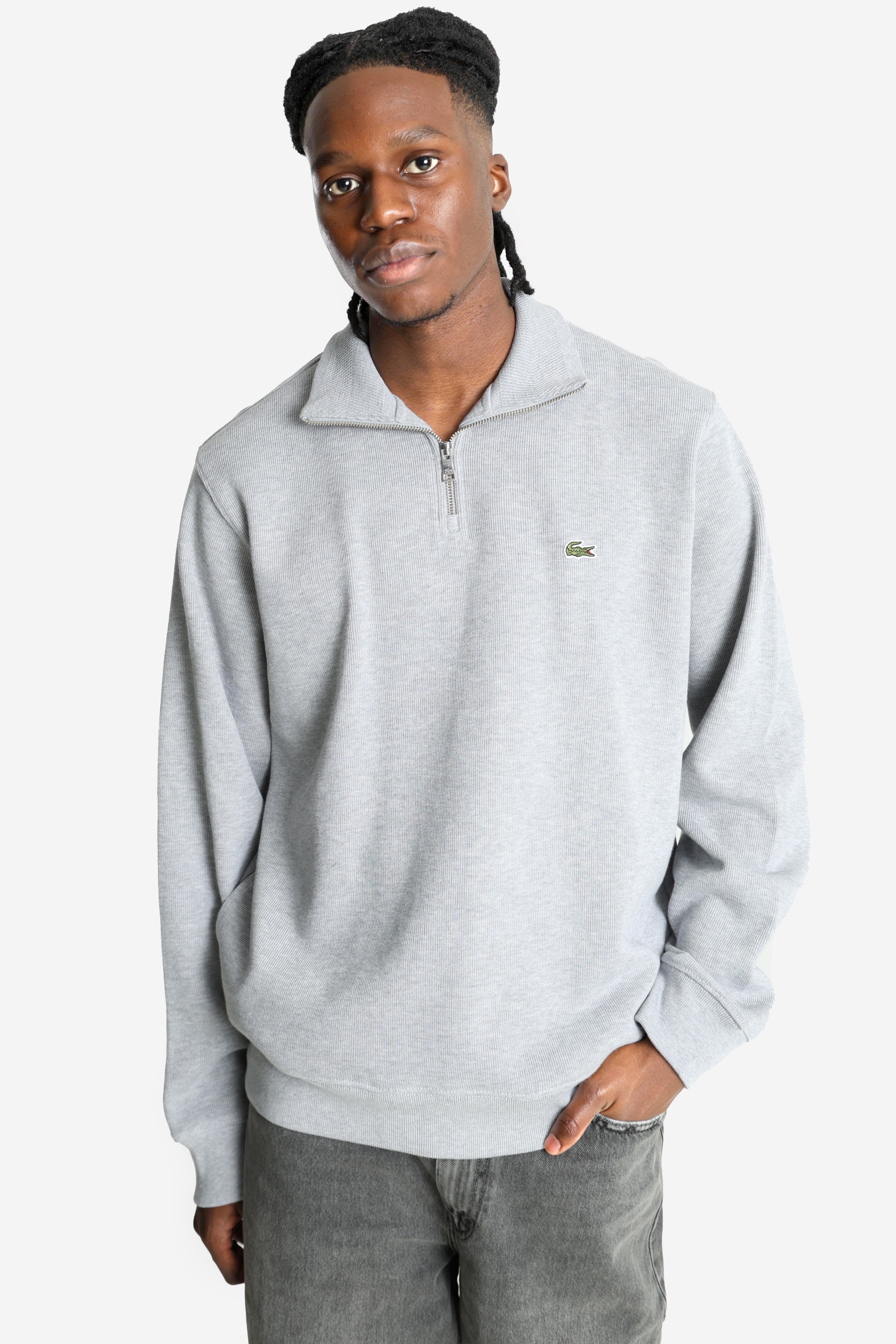 Gerippter Feinstrickpullover - Silver Chine
