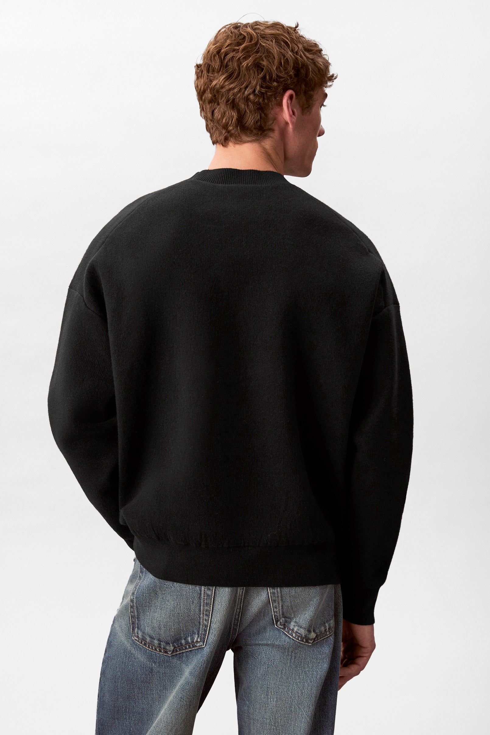 Pull ample en tricot - Black