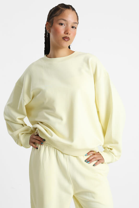 Sweat-shirt oversize - jaune clair