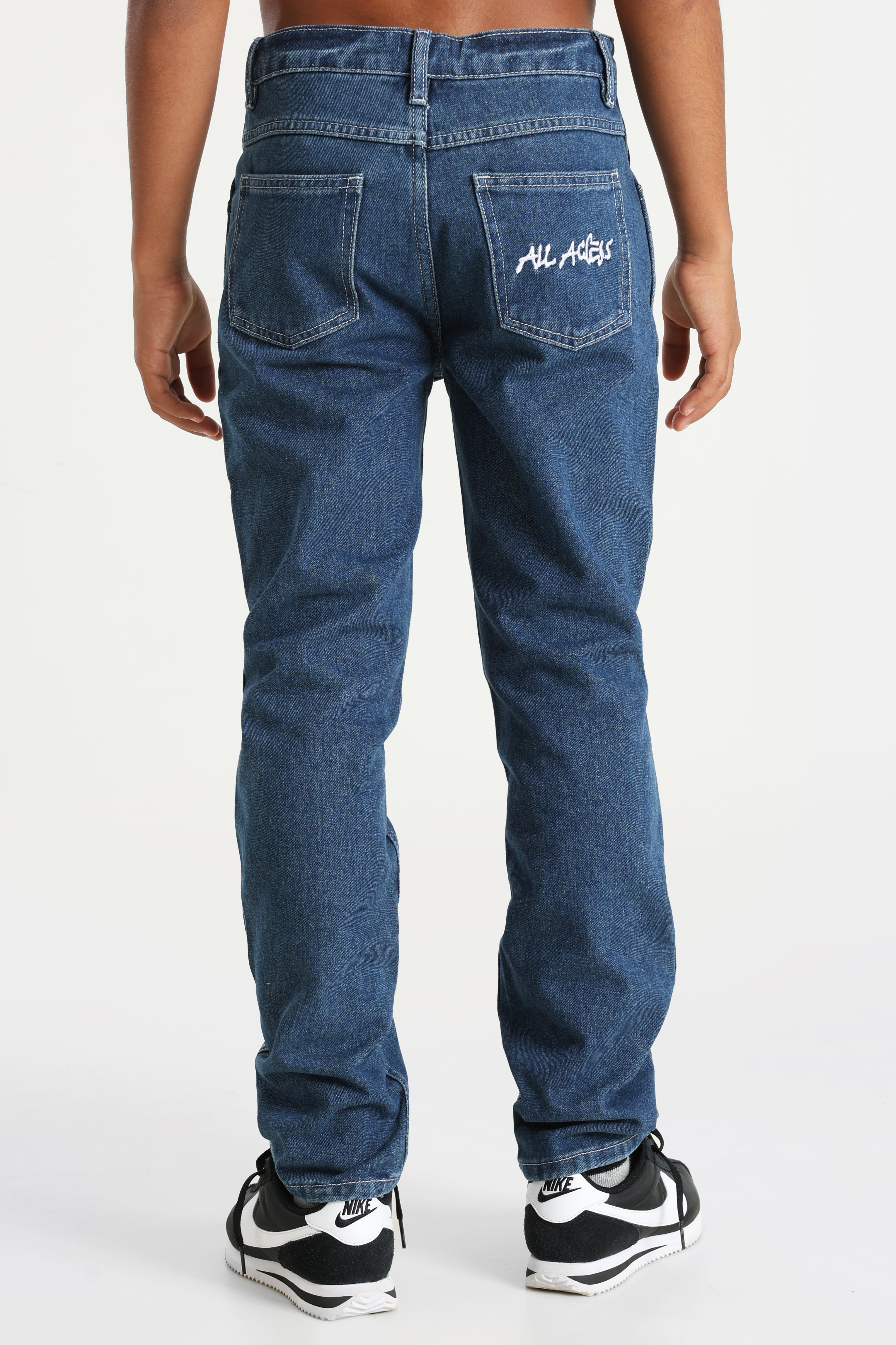 Relaxed Fit Jeans - Blau Denim