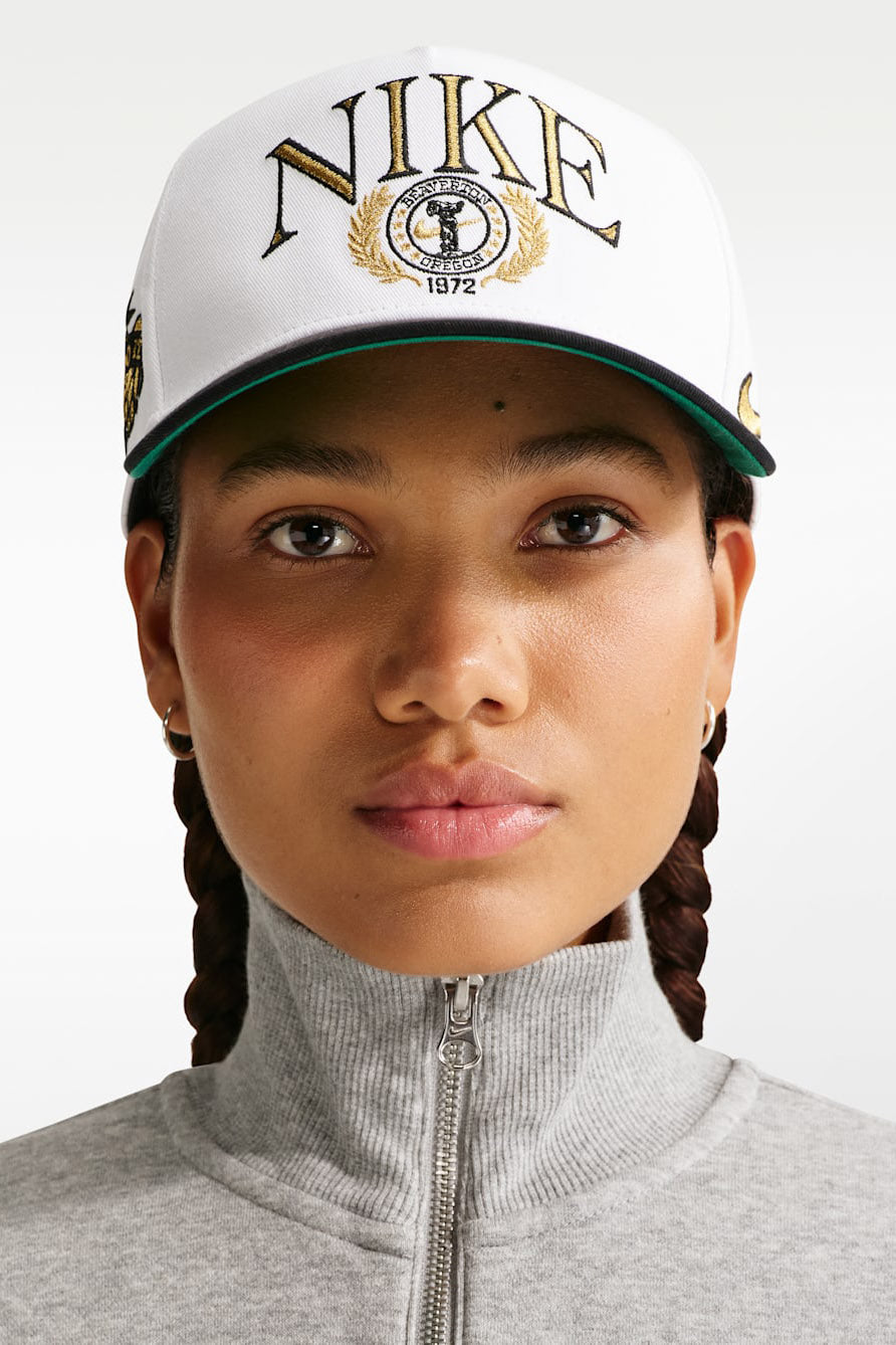 Snapback Cap - White + Black