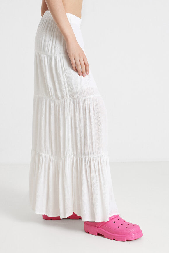Strukturierter Maxirock - Offwhite