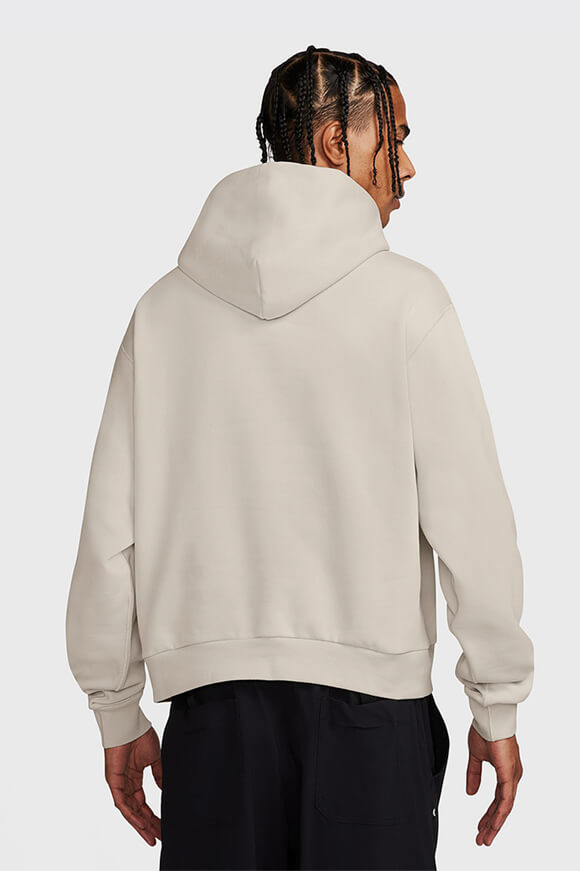 Fleece Oversize Kapuzensweatshirt - Light Orewood Brown