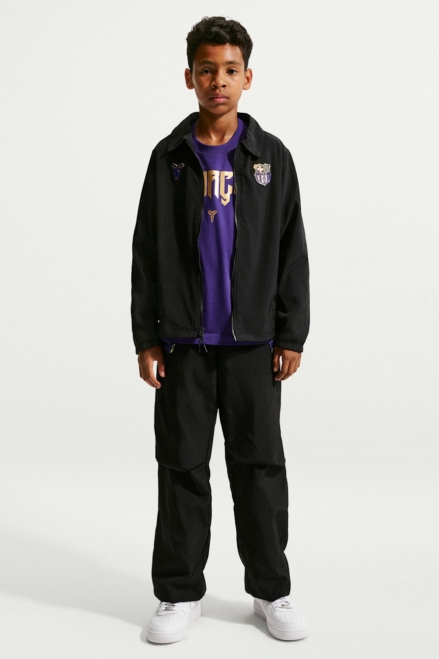 FC Barcelona oversized tracksuit jacket - Black + Field Purple