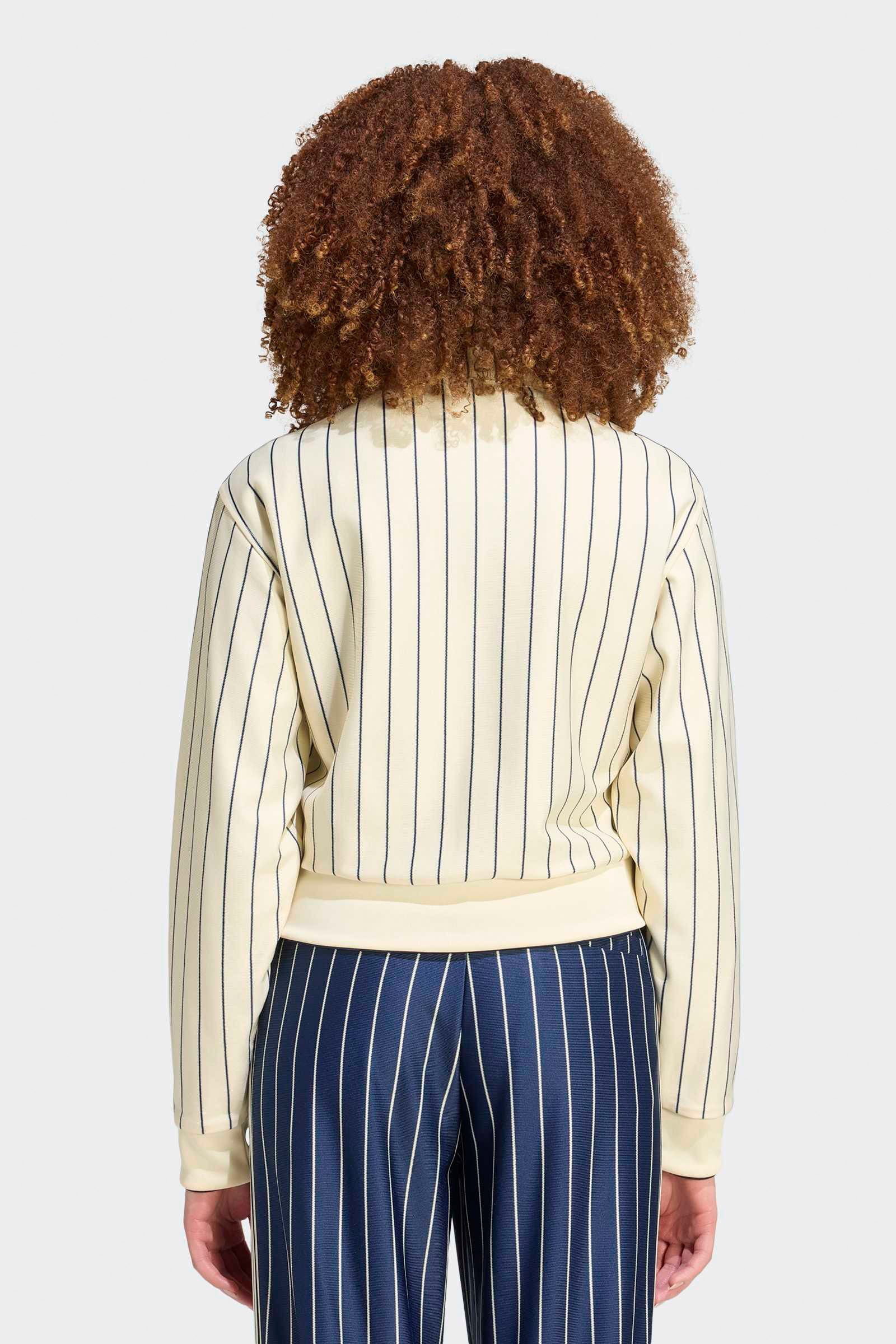 Reversible short track jacket - Warm Vanilla + Night Indigo