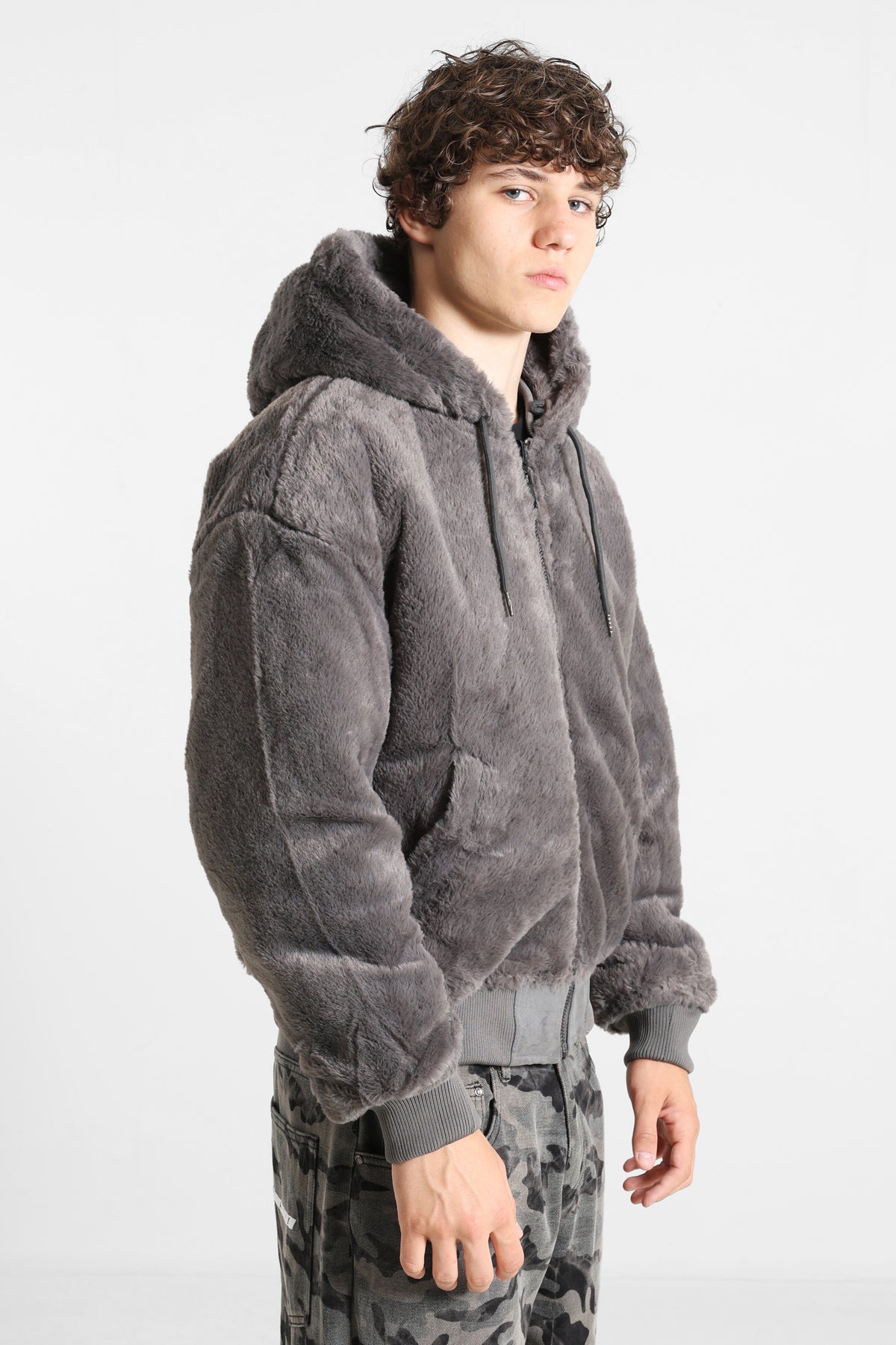 Wende-Bomberjacke - Grey