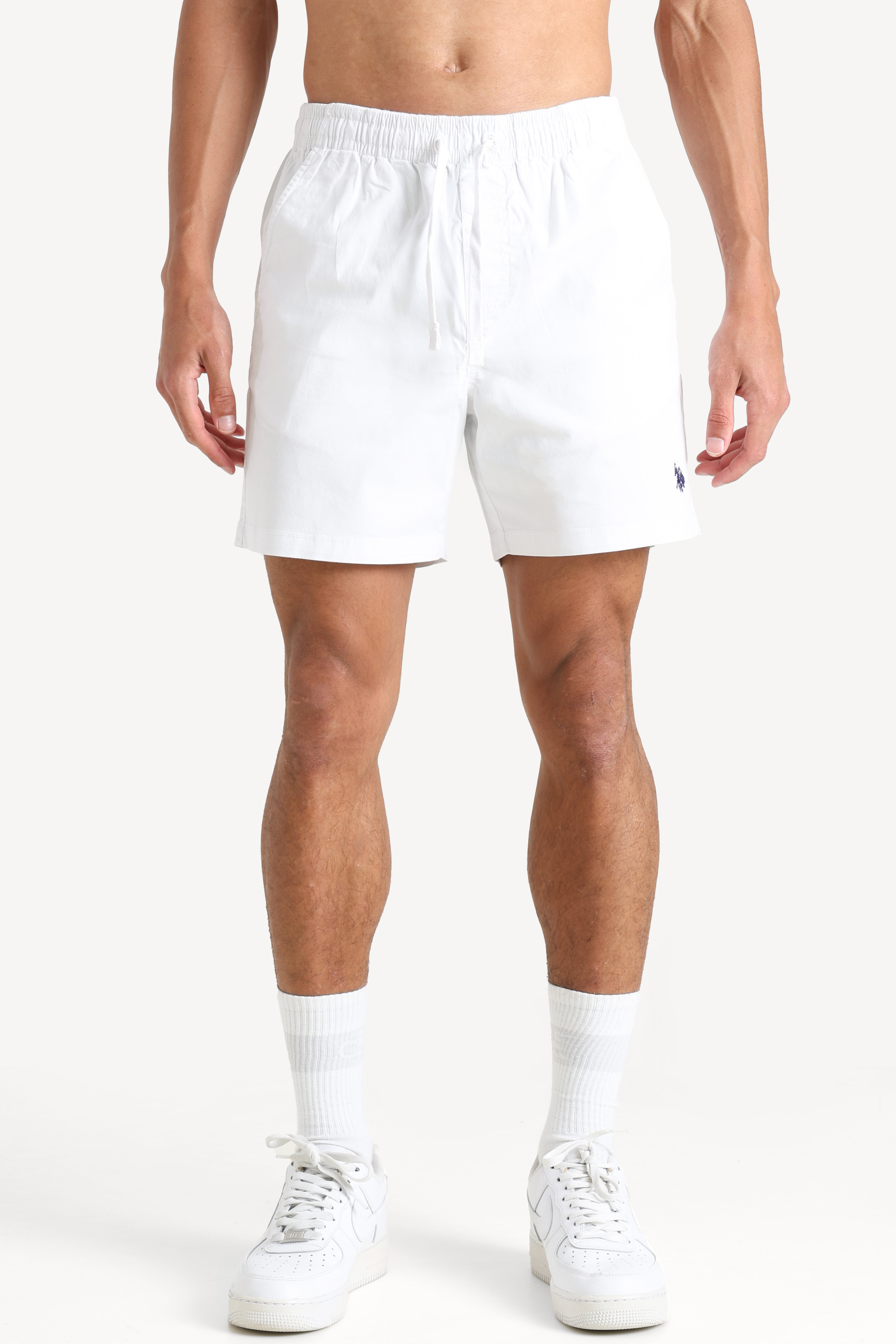 Fabric shorts - White