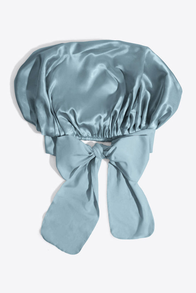 Bonnet de nuit ample en satin - Blue