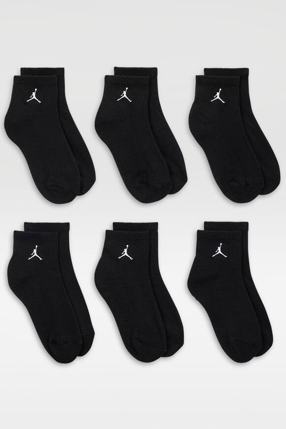 Lot de six chaussettes Everyday Essentials - Black