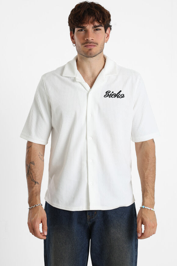 Strukturiertes Hemd - Offwhite