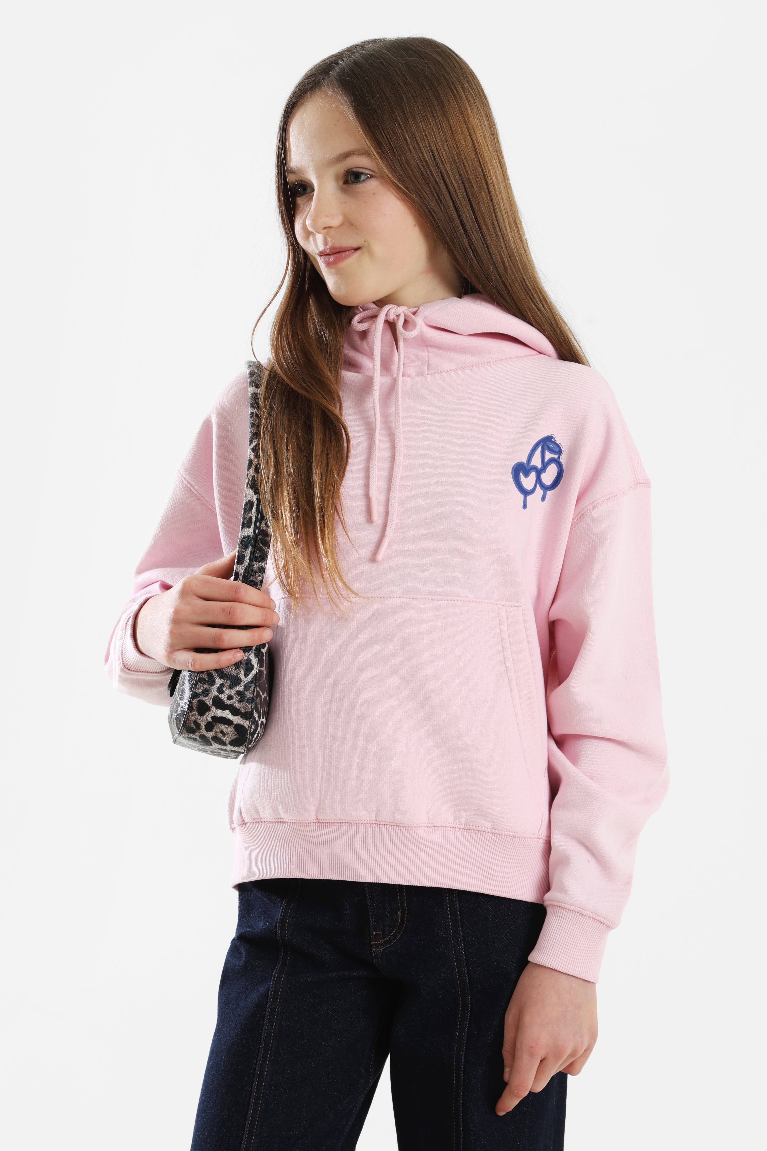 Hooded sweatshirt - Rose