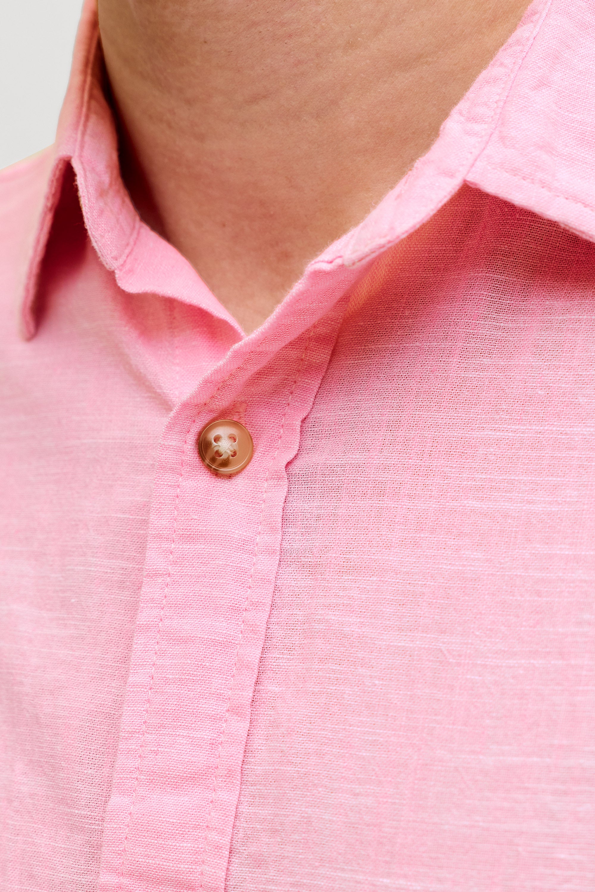 JJESUMMER Leinenhemd - Prism Pink