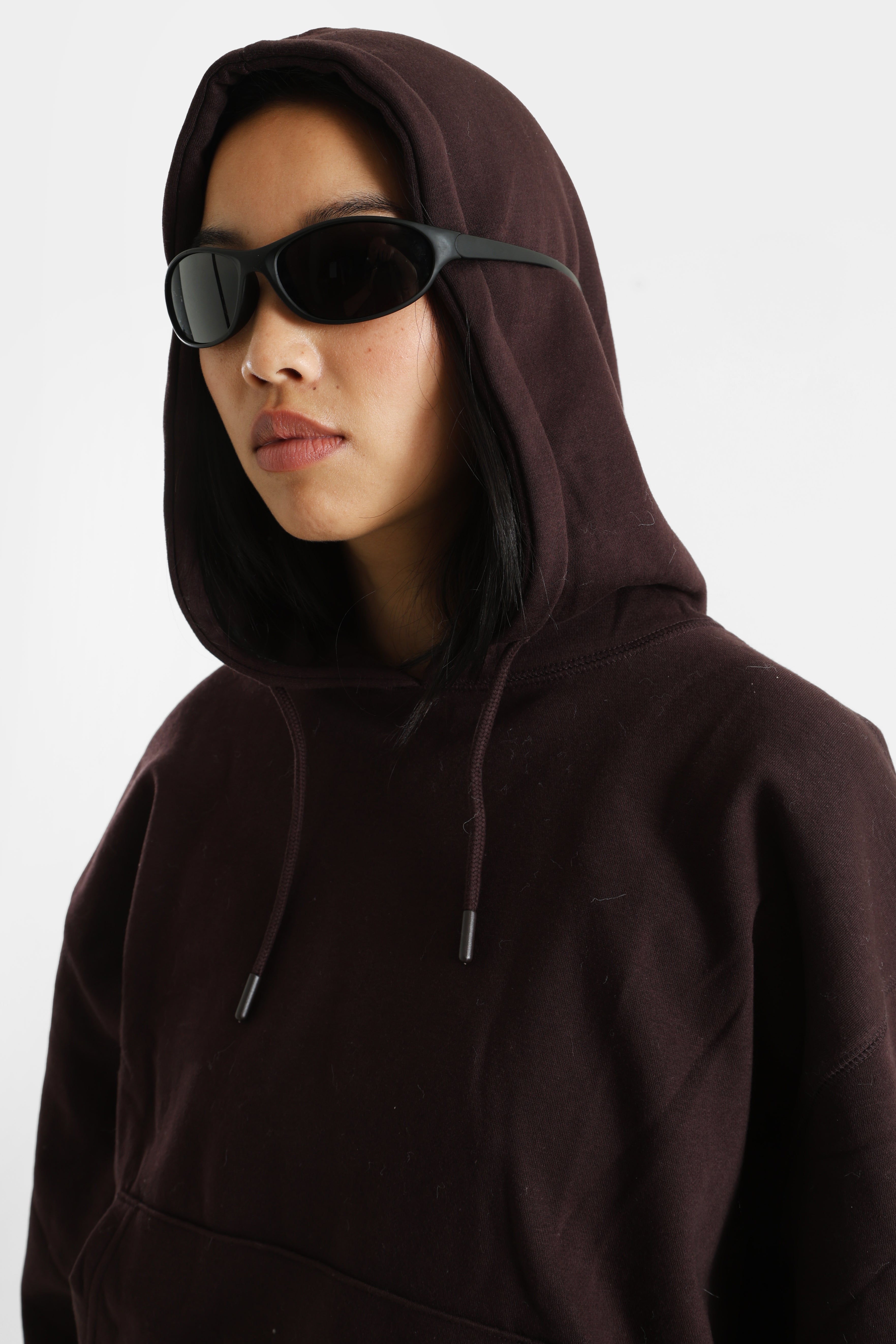 Hooded sweatshirt - Dark brown
