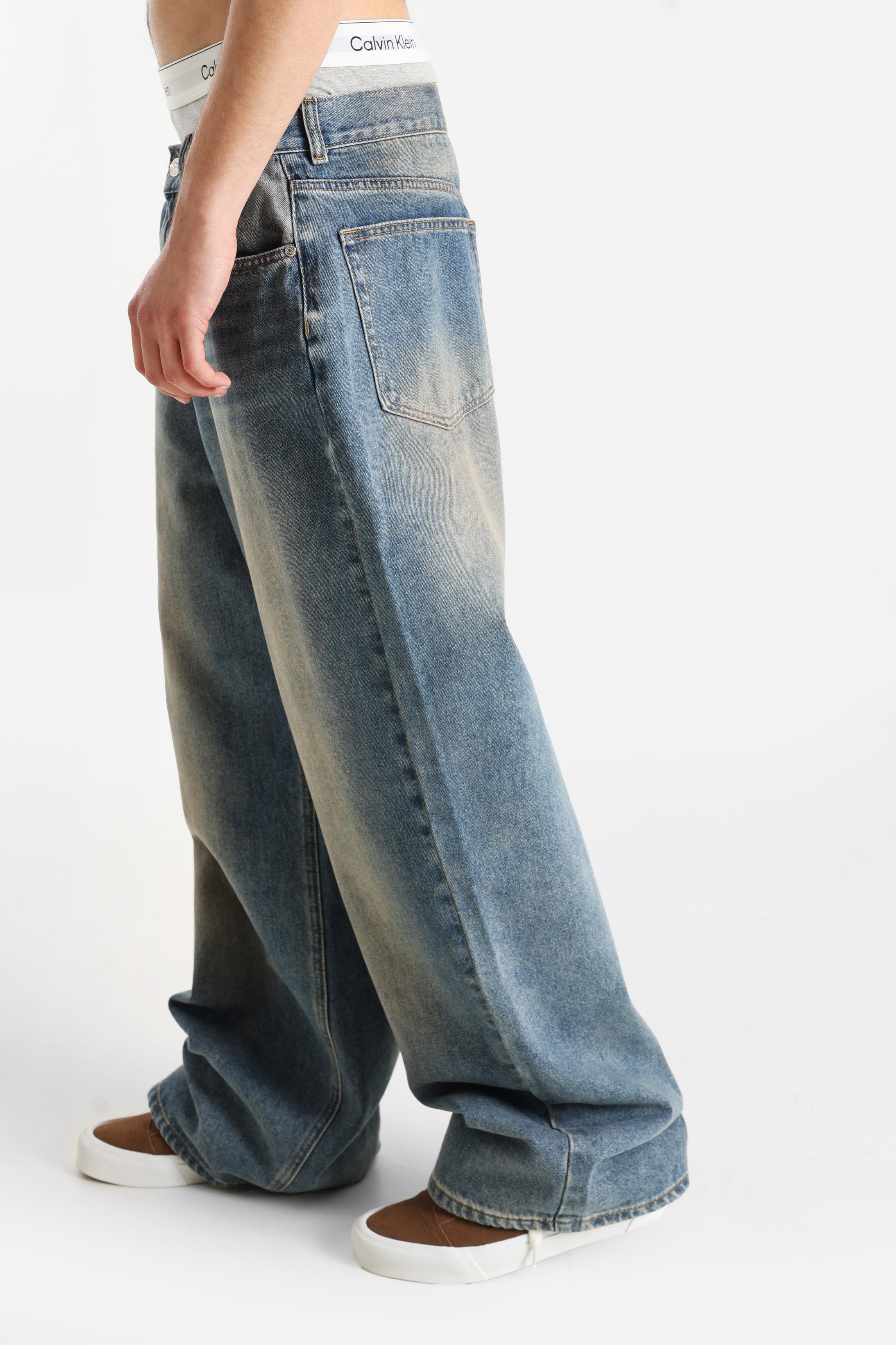 Extra Baggy Fit Jeans - Hellblau Wash