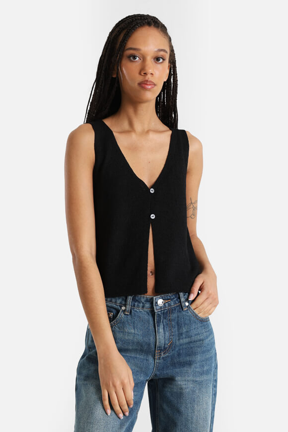 Camicetta in maglia - nero