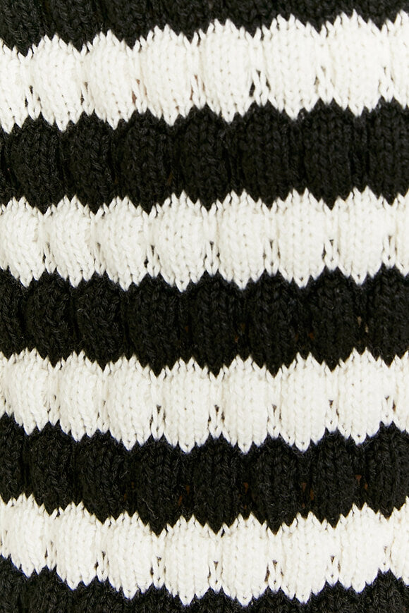Cardigan - Nero + bianco sporco