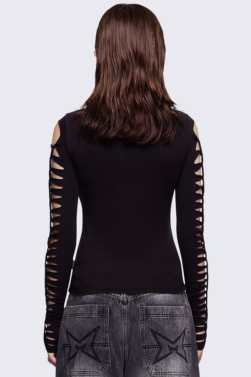 Redemption Cut-Out Langarmshirt - Black