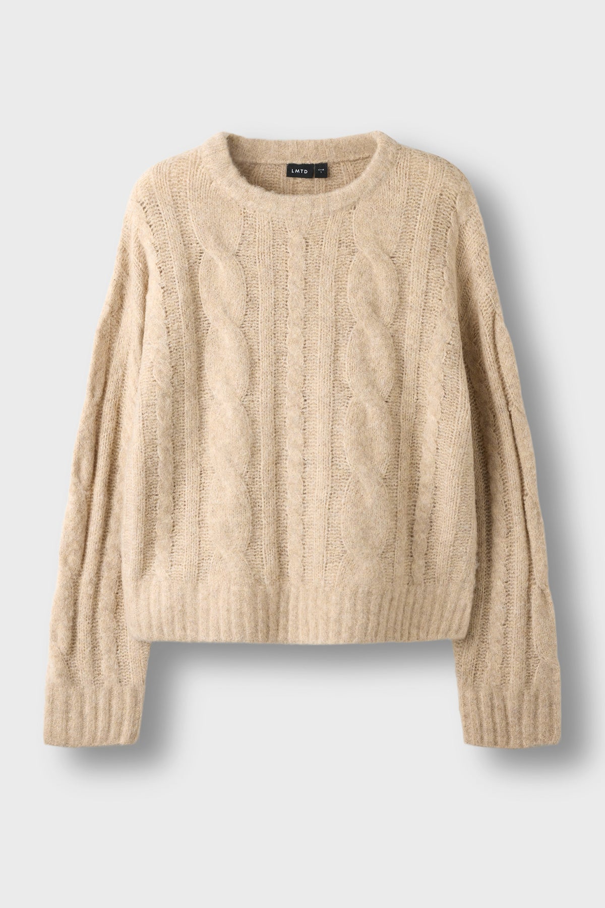 NLFKLEAVECABLE knitted sweater - Oatmeal
