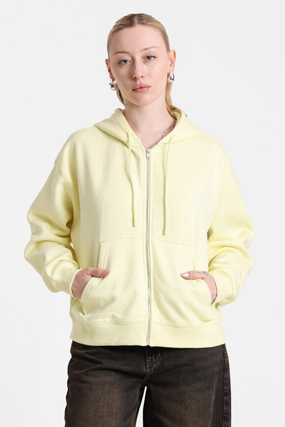 Hooded sweat jacket - yellow