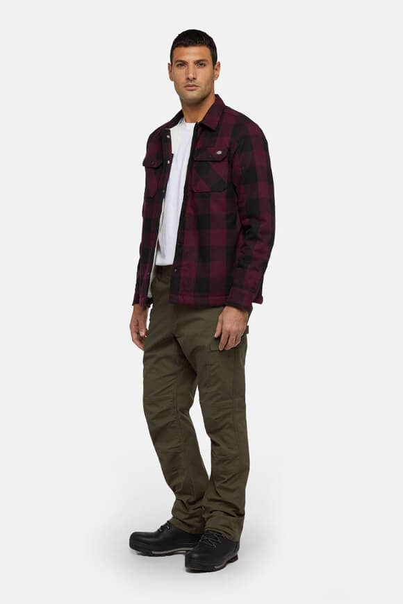 Sacramento Gefüttertes Overshirt - Maroon