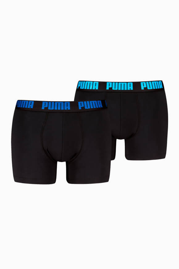 Confezione doppia di boxer - Nero + Blu