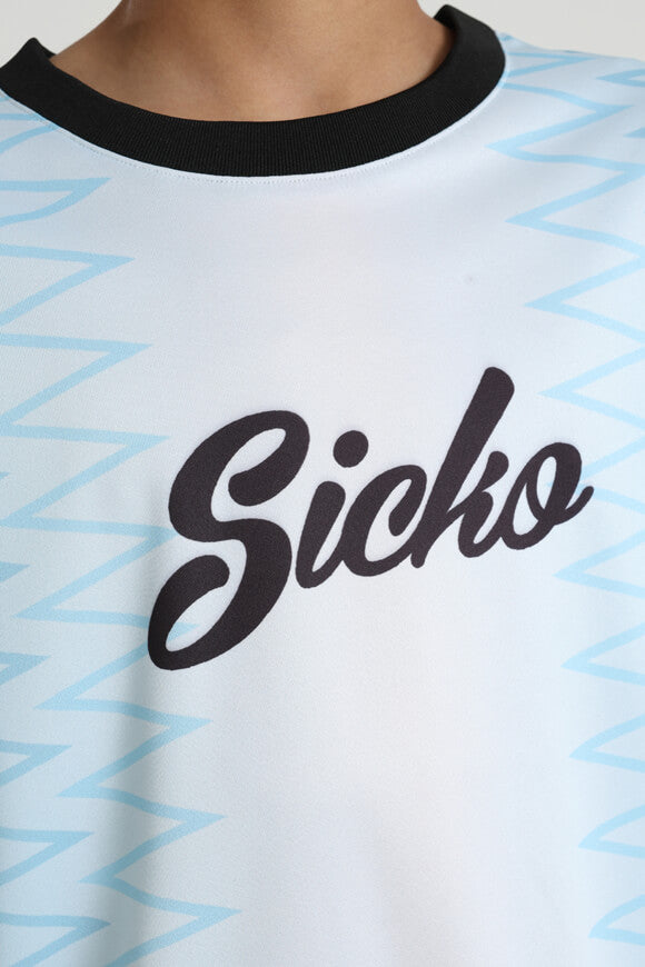 T-Shirt - Weiss + Blau