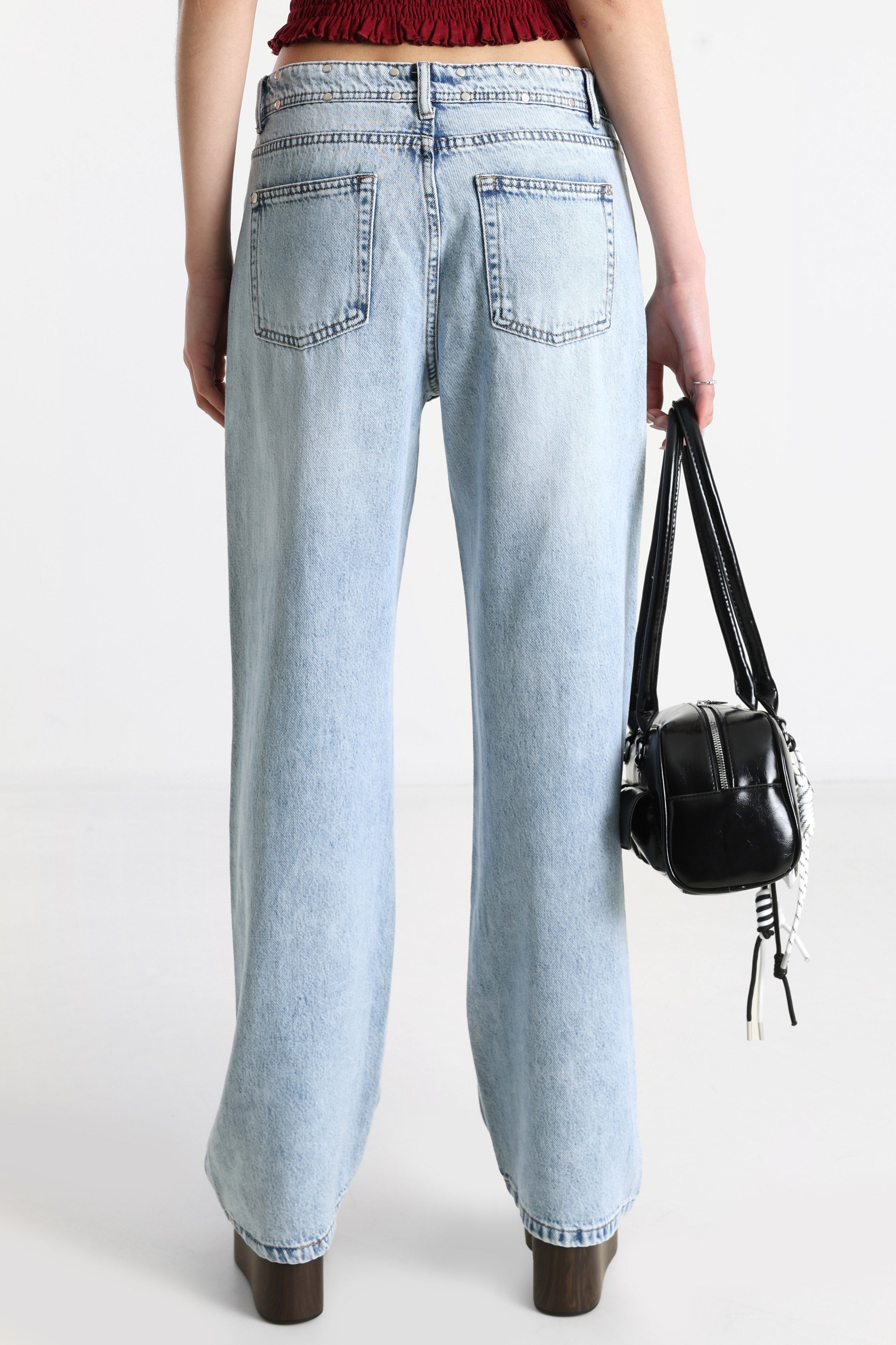 Straight Fit Jeans - Hellblau