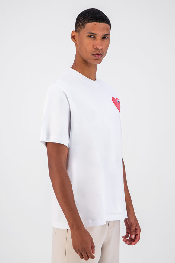 Maglietta Heart - Bianco + Rosso