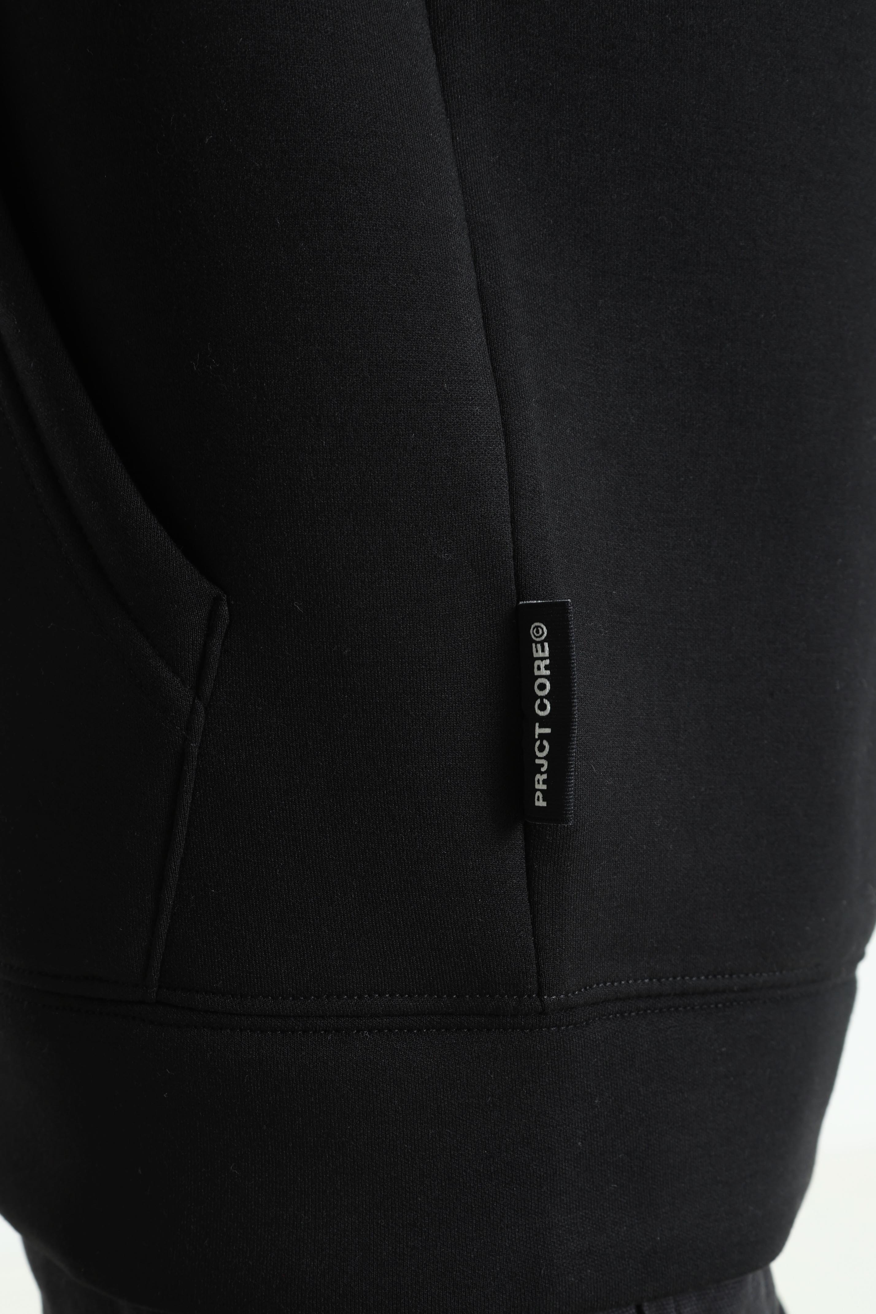 JCOCOVER - Giacca felpata con cappuccio - Nero