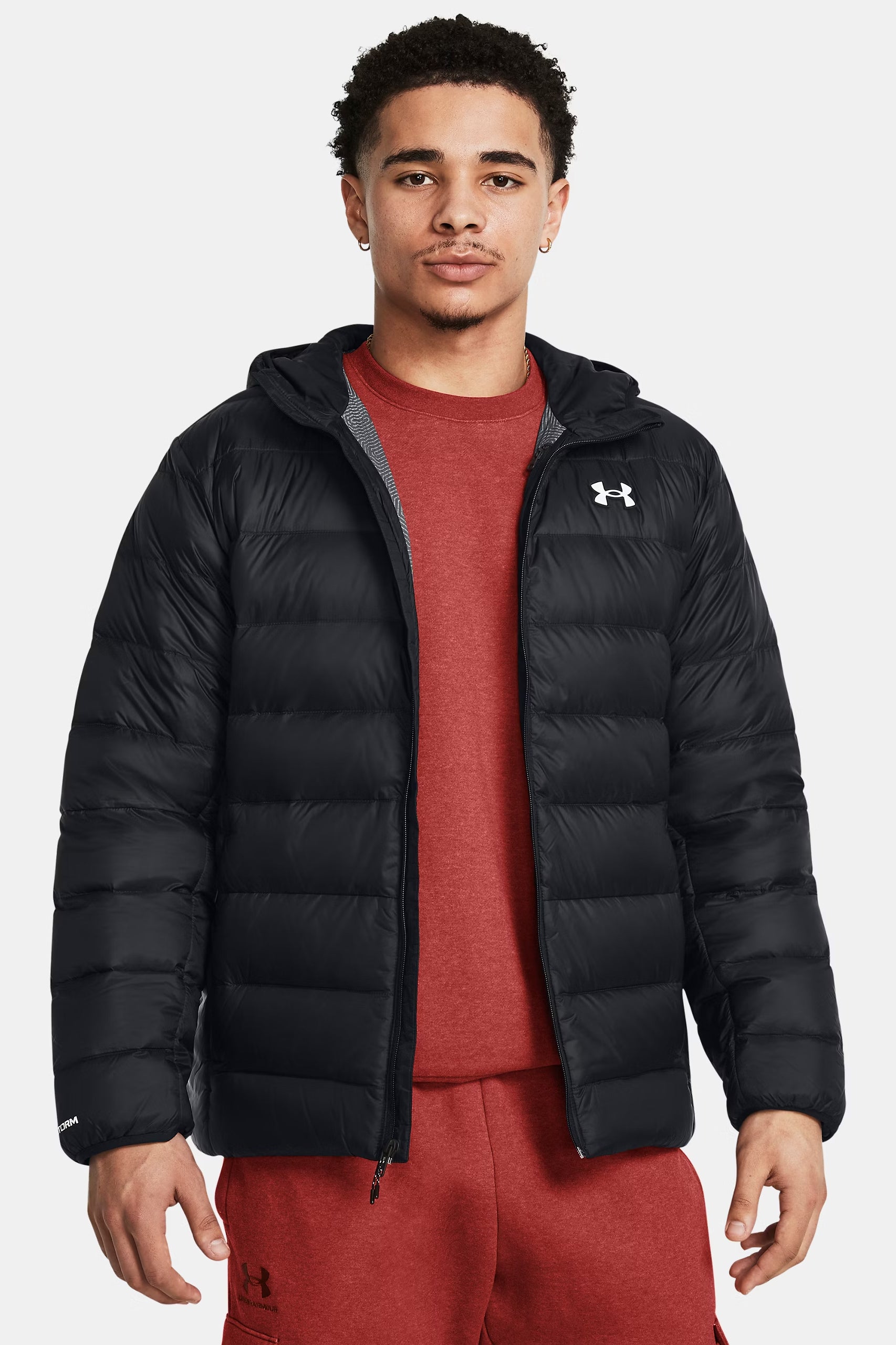 Leichte gesteppte Daunenjacke - Black