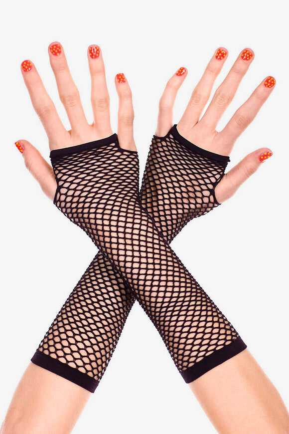 Manchettes en filet - Noir
